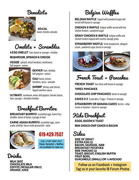 IB Forum Sports Bar & Grill menu 2